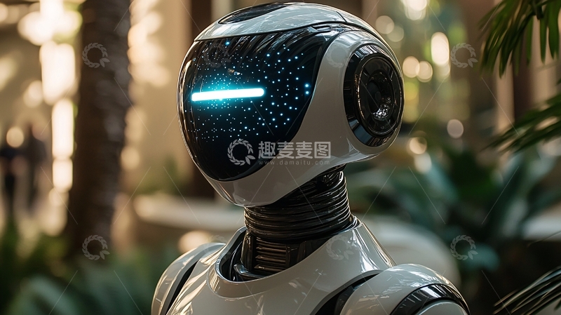 高清大图下载【趣麦麦图】未来感机器人