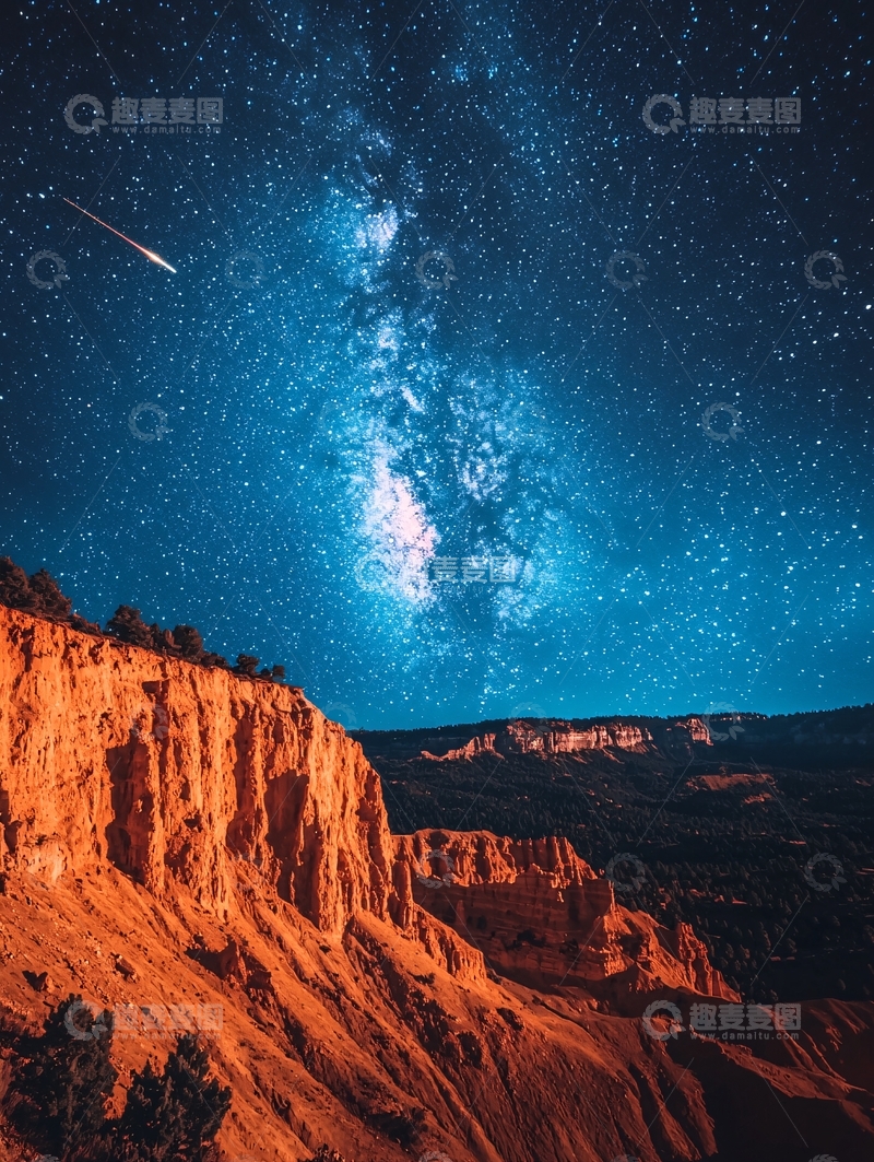 高清大图下载【趣麦麦图】星空峡谷