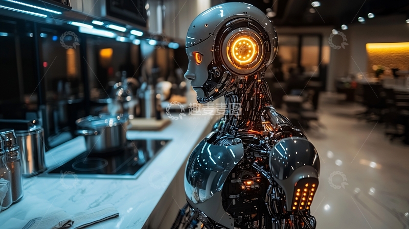 高清大图下载【趣麦麦图】未来感机器人