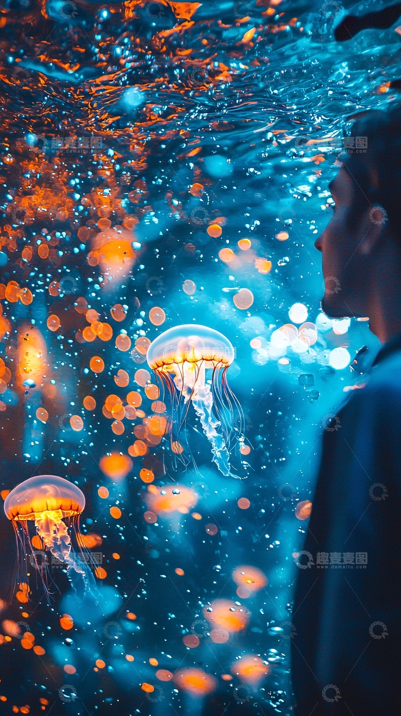 高清大图下载【趣麦麦图】水母