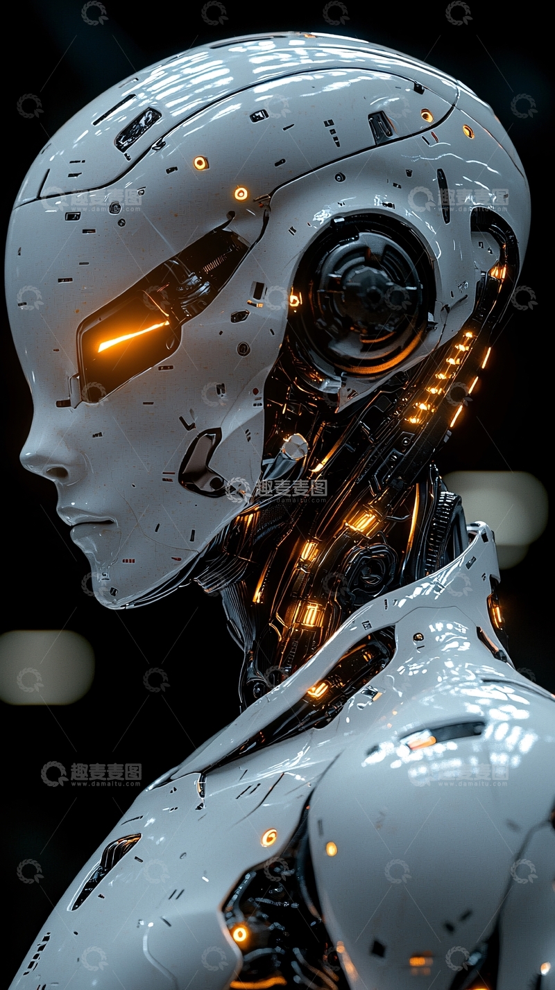 高清大图下载【趣麦麦图】未来感机器人
