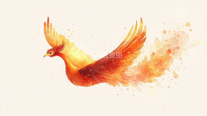 高清大图下载【趣麦麦图】燃烧飞翔的凤凰