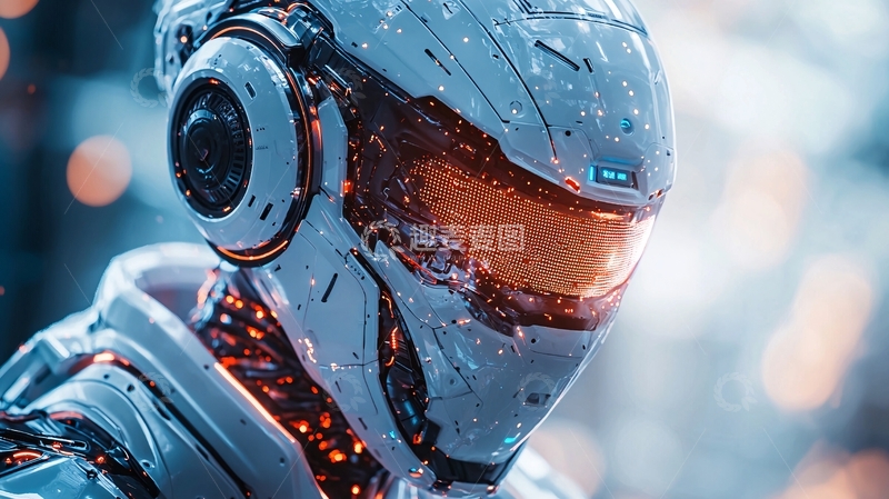 高清大图下载【趣麦麦图】未来科技感机器人