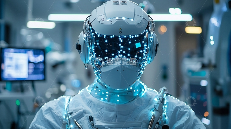 高清大图下载【趣麦麦图】医疗机器人