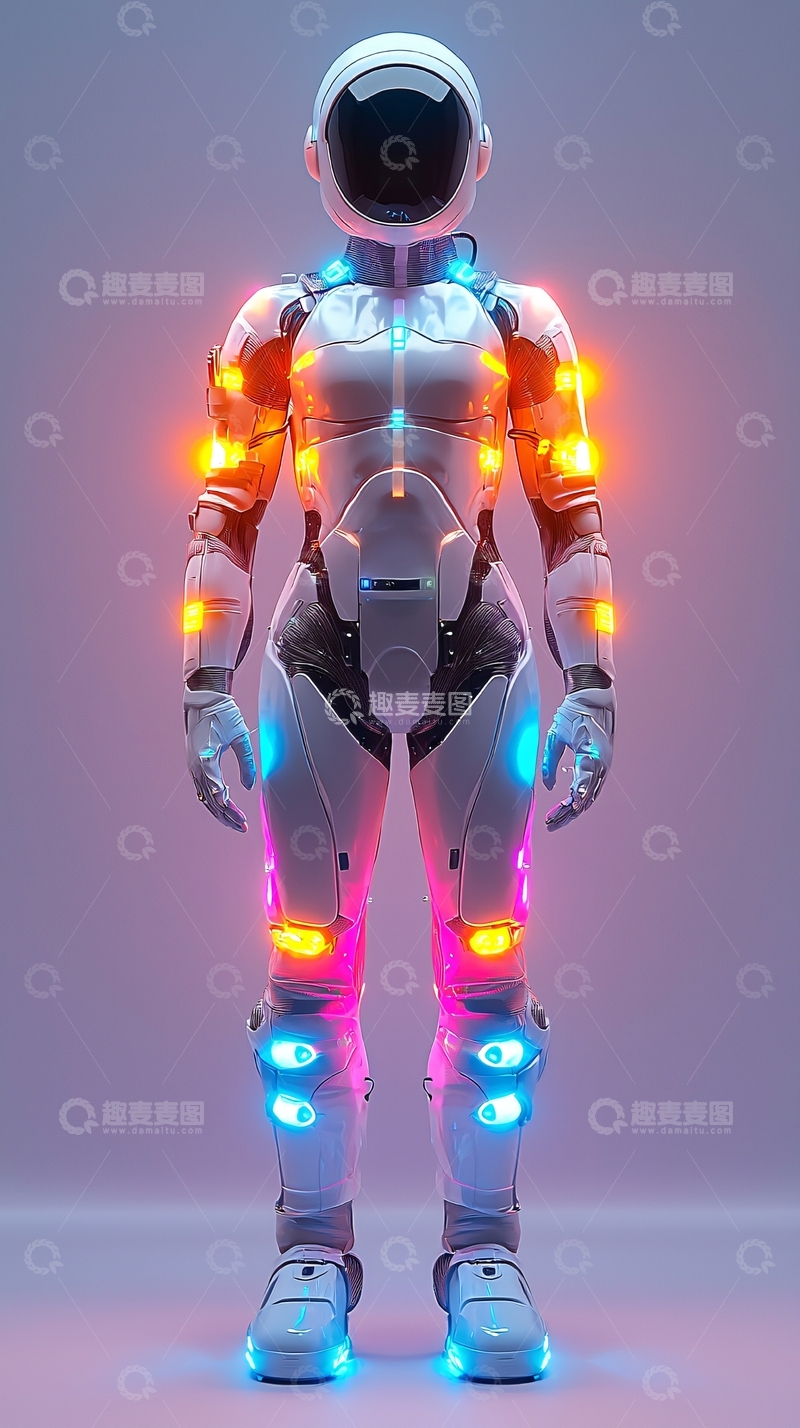 高清大图下载【趣麦麦图】未来科技女宇航员