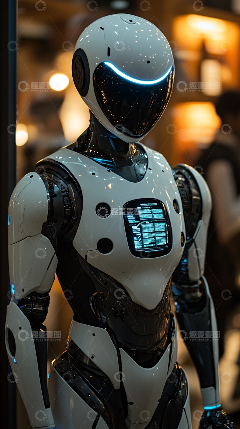 高清大图下载【趣麦麦图】未来感机器人