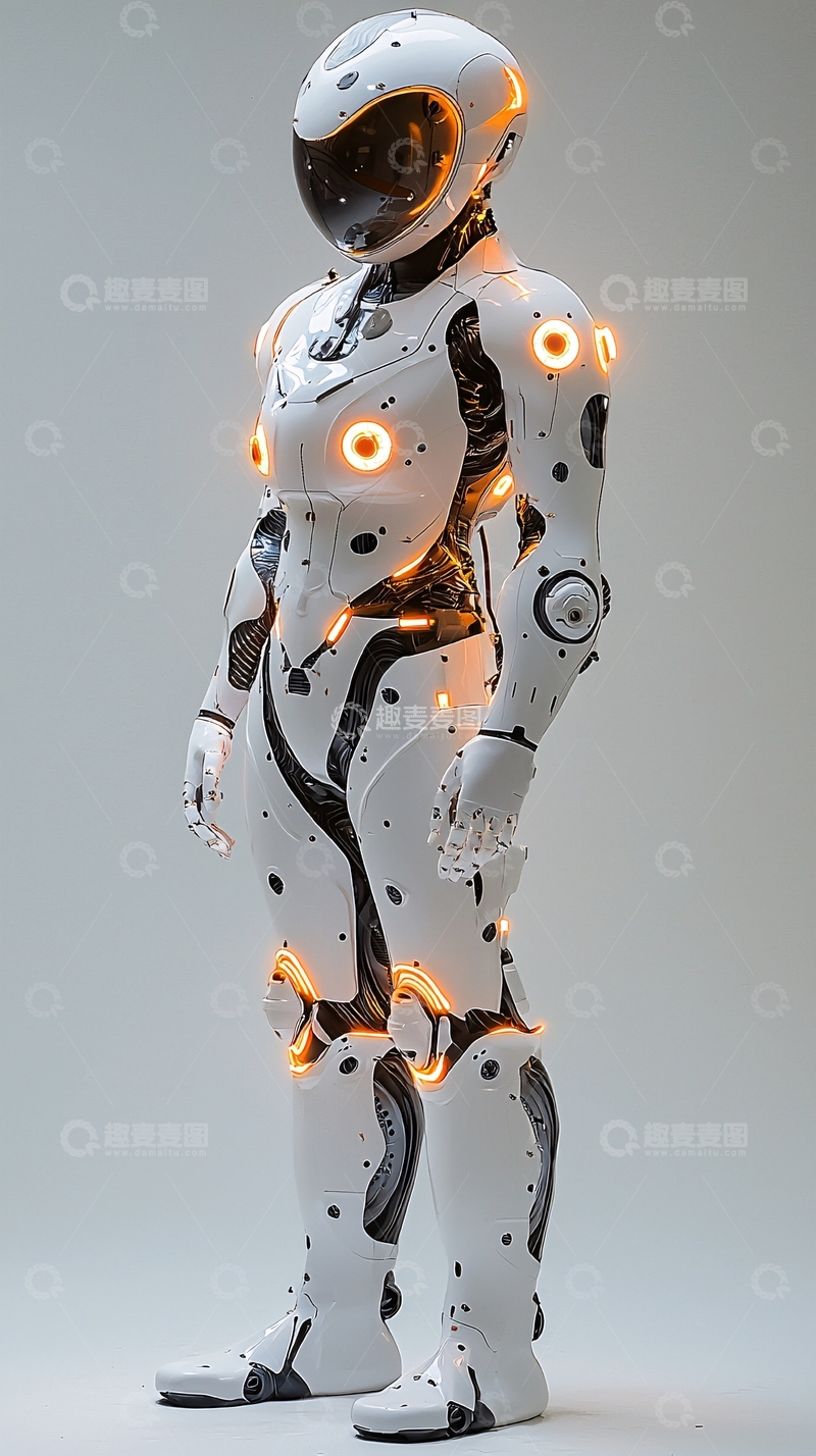 高清大图下载【趣麦麦图】未来科技感机器人