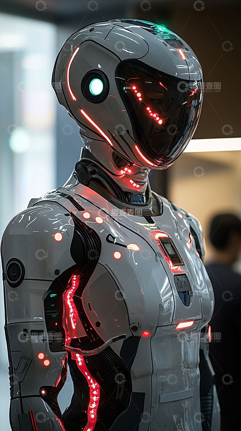 高清大图下载【趣麦麦图】未来科技感机器人