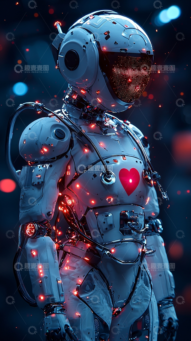 高清大图下载【趣麦麦图】太空机器人