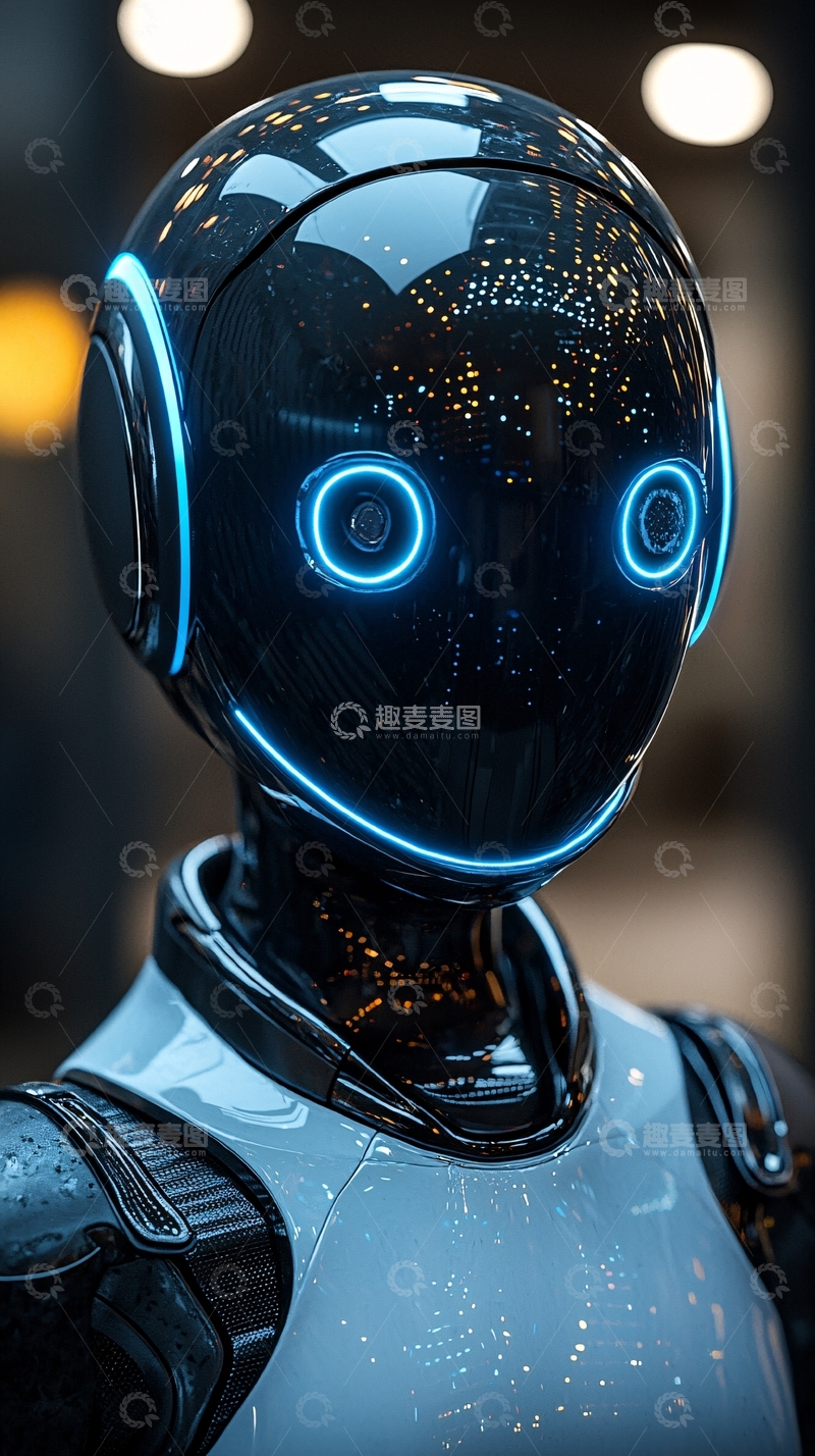 高清大图下载【趣麦麦图】未来感机器人