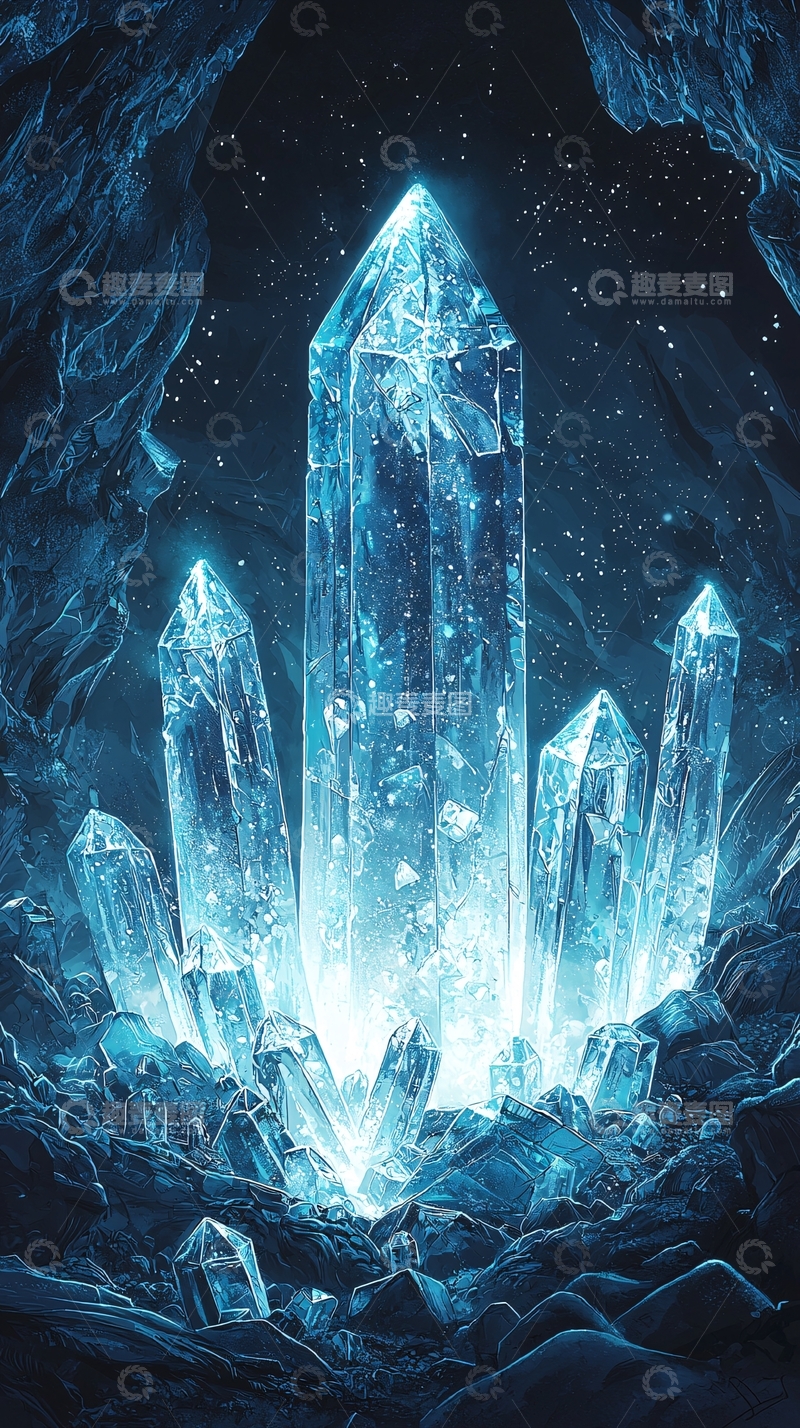高清大图下载【趣麦麦图】冰晶洞穴