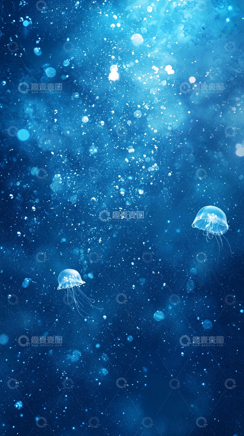 高清大图下载【趣麦麦图】蓝色水下世界
