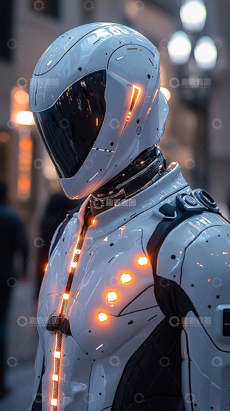 高清大图下载【趣麦麦图】未来科技感机器人