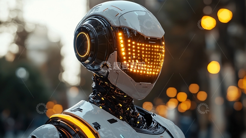 高清大图下载【趣麦麦图】未来科技感机器人