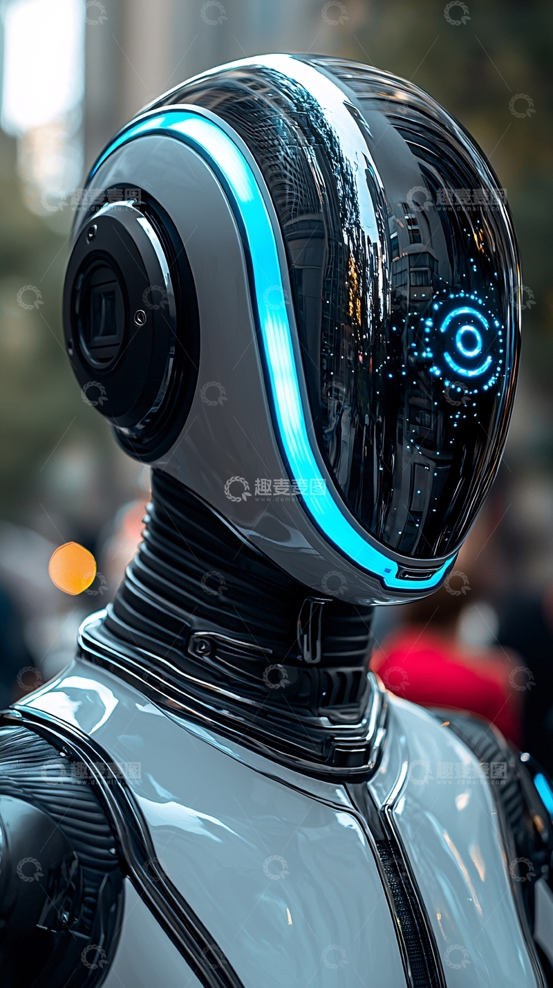 高清大图下载【趣麦麦图】未来科技感机器人