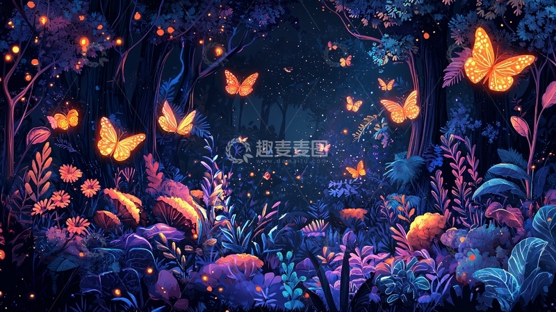 高清大图下载【趣麦麦图】梦幻森林