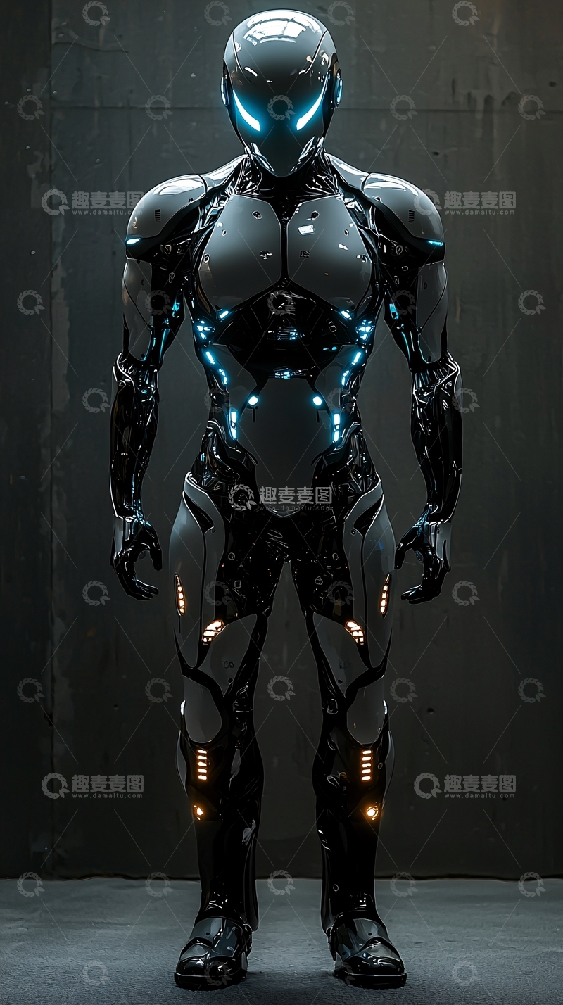 高清大图下载【趣麦麦图】未来科技感机器人