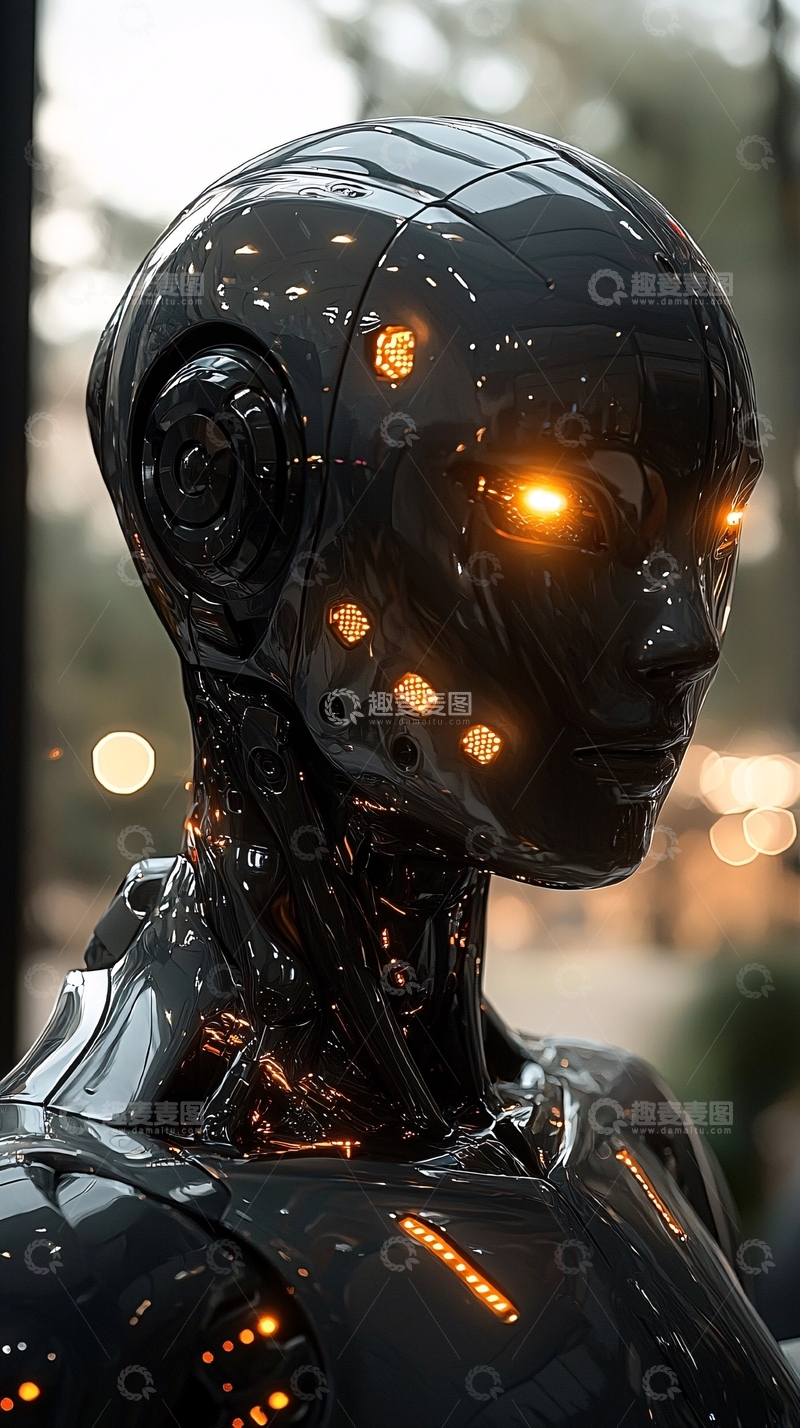 高清大图下载【趣麦麦图】未来感机器人