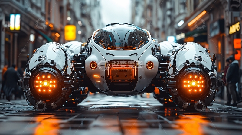 高清大图下载【趣麦麦图】未来城市交通工具