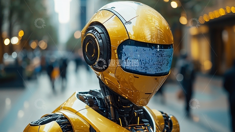 高清大图下载【趣麦麦图】未来都市机器人