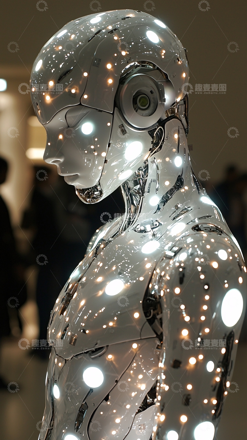 高清大图下载【趣麦麦图】未来感机器人
