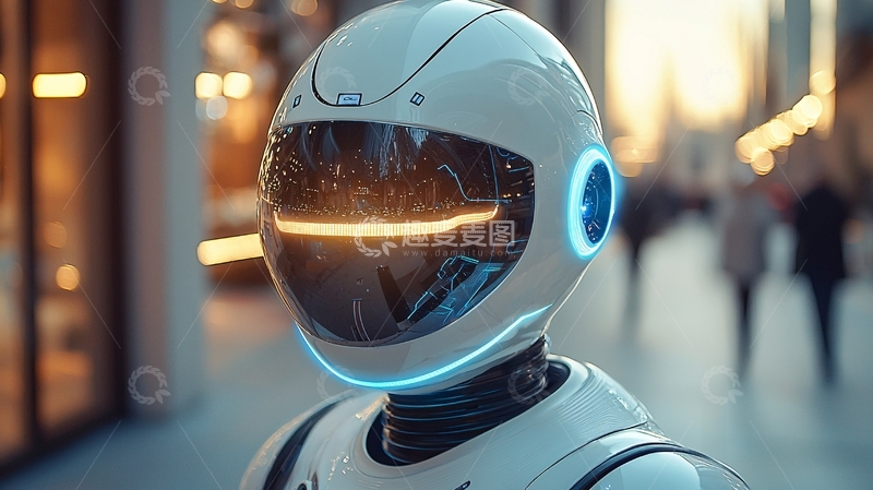 高清大图下载【趣麦麦图】未来都市机器人