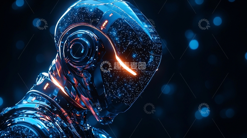 高清大图下载【趣麦麦图】未来科技感机器人