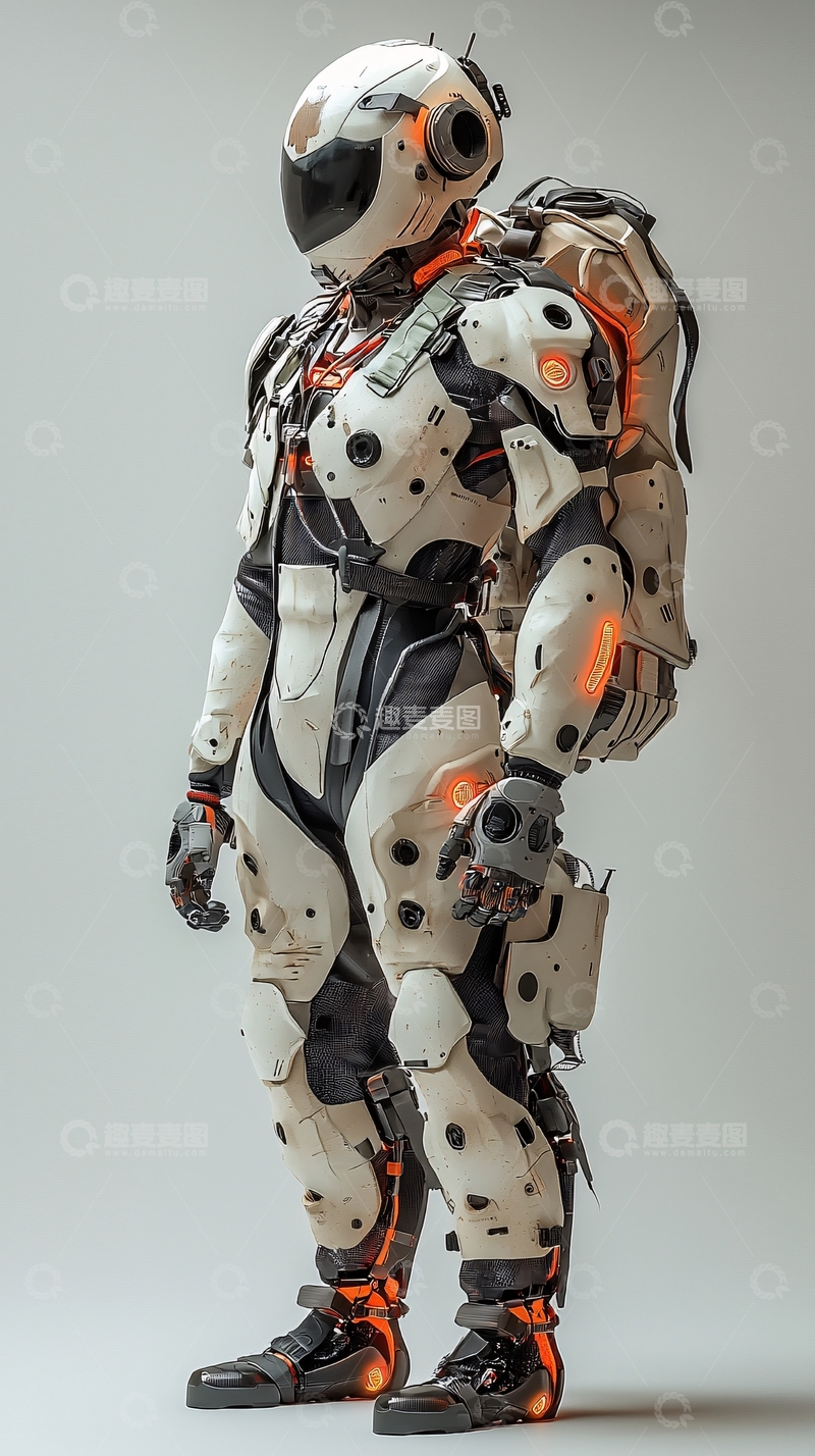 高清大图下载【趣麦麦图】未来科技感机甲战士