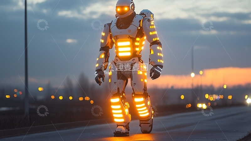 高清大图下载【趣麦麦图】未来科技感机器人