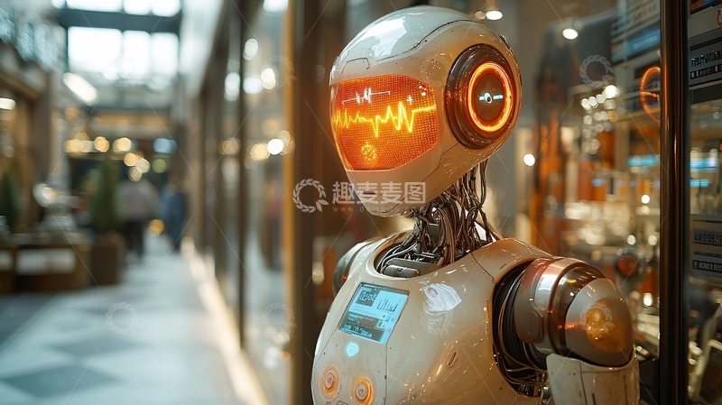 高清大图下载【趣麦麦图】未来感机器人