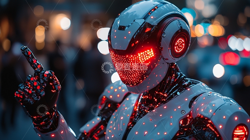 高清大图下载【趣麦麦图】未来科技感机器人