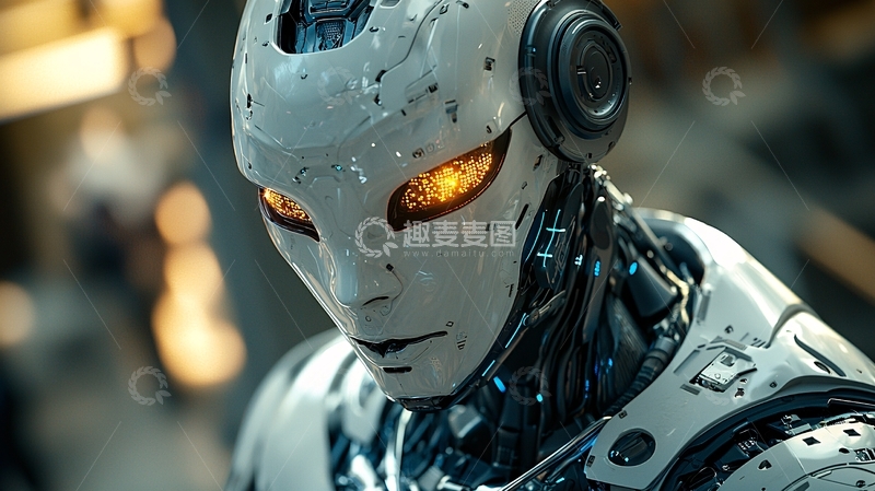 高清大图下载【趣麦麦图】未来感机器人
