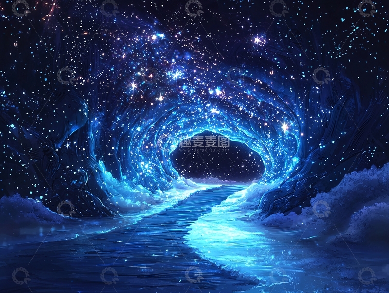 高清大图下载【趣麦麦图】星光璀璨的梦幻隧道
