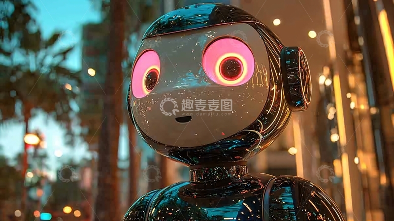 高清大图下载【趣麦麦图】未来感机器人