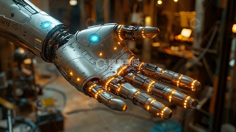 高清大图下载【趣麦麦图】机械臂特写