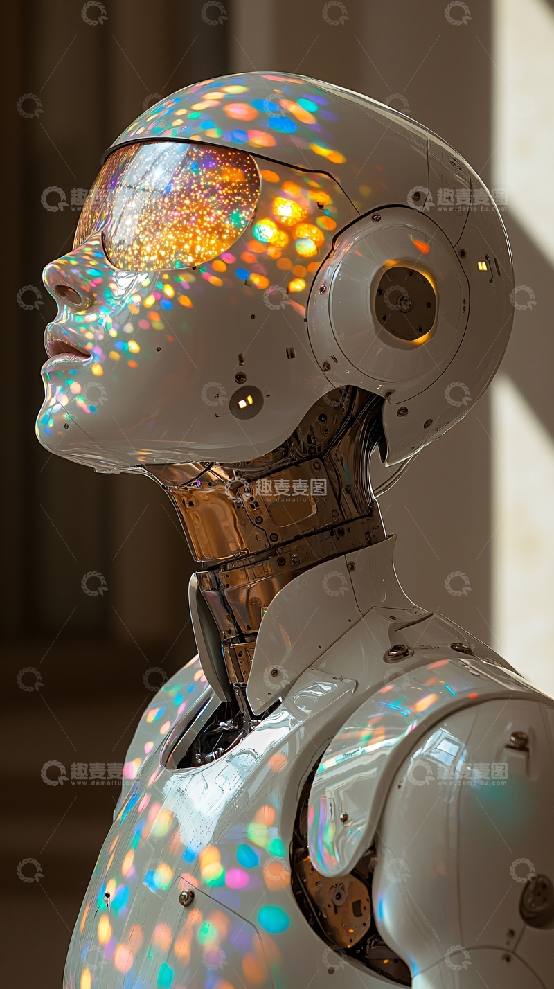 高清大图下载【趣麦麦图】未来感机器人