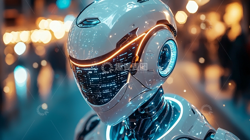 高清大图下载【趣麦麦图】未来科技感机器人
