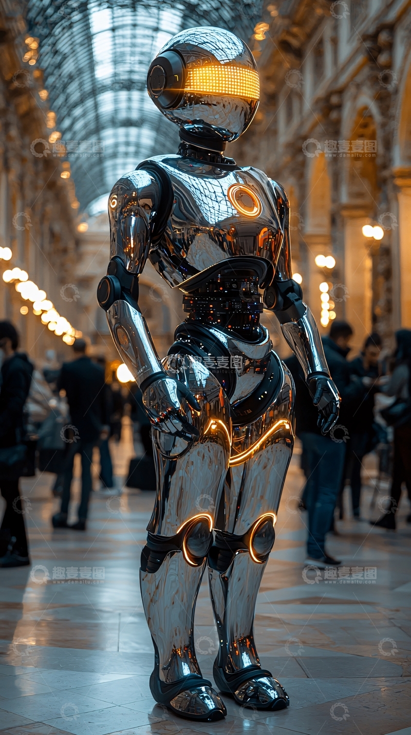 高清大图下载【趣麦麦图】未来感机器人