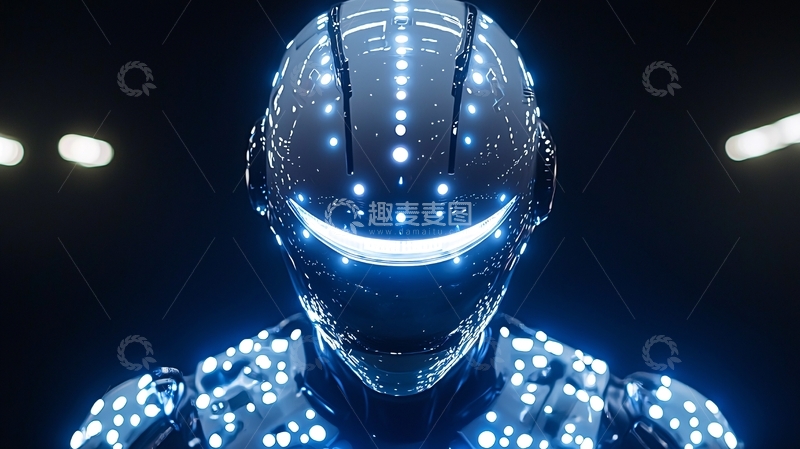 高清大图下载【趣麦麦图】未来科技感机器人