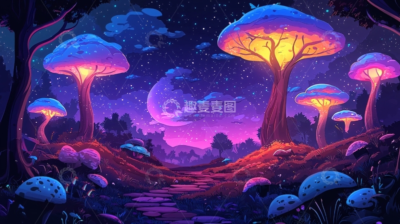 高清大图下载【趣麦麦图】梦幻森林
