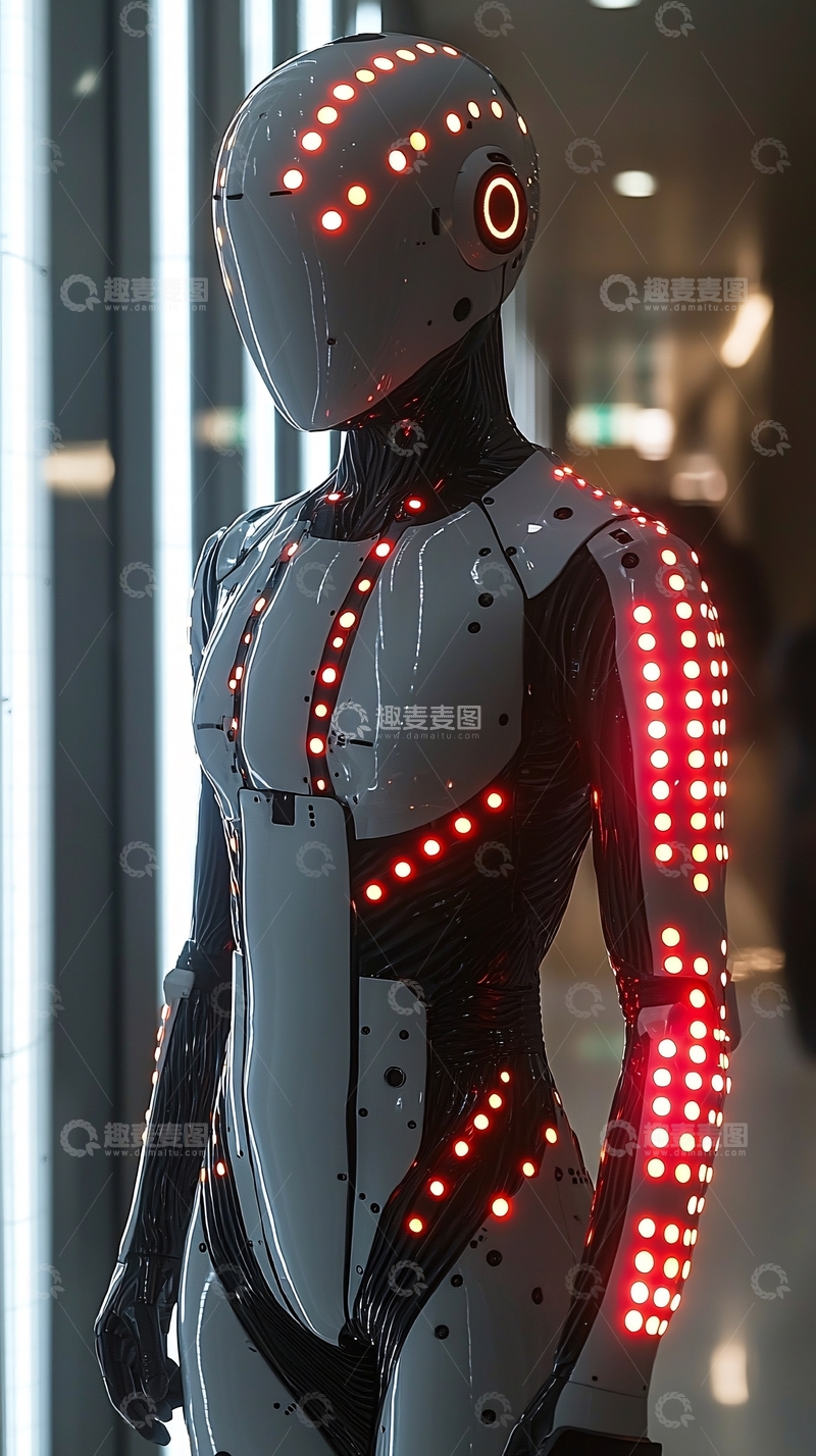 高清大图下载【趣麦麦图】科幻女机器人