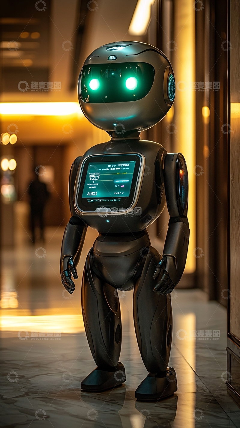 高清大图下载【趣麦麦图】未来感机器人