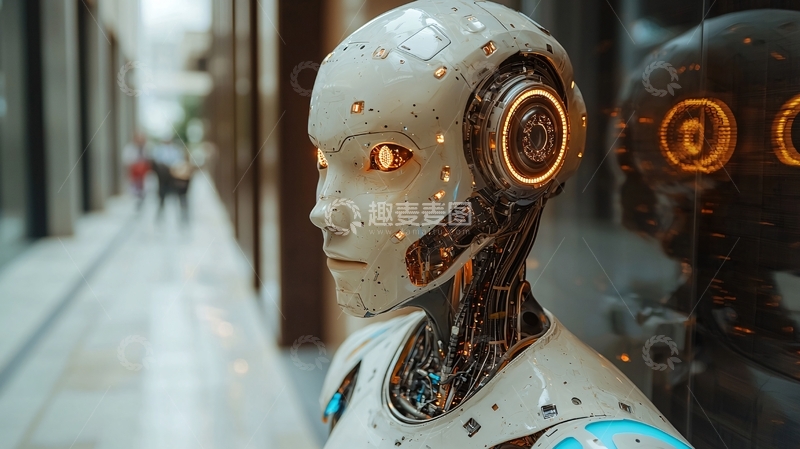 高清大图下载【趣麦麦图】未来感机器人