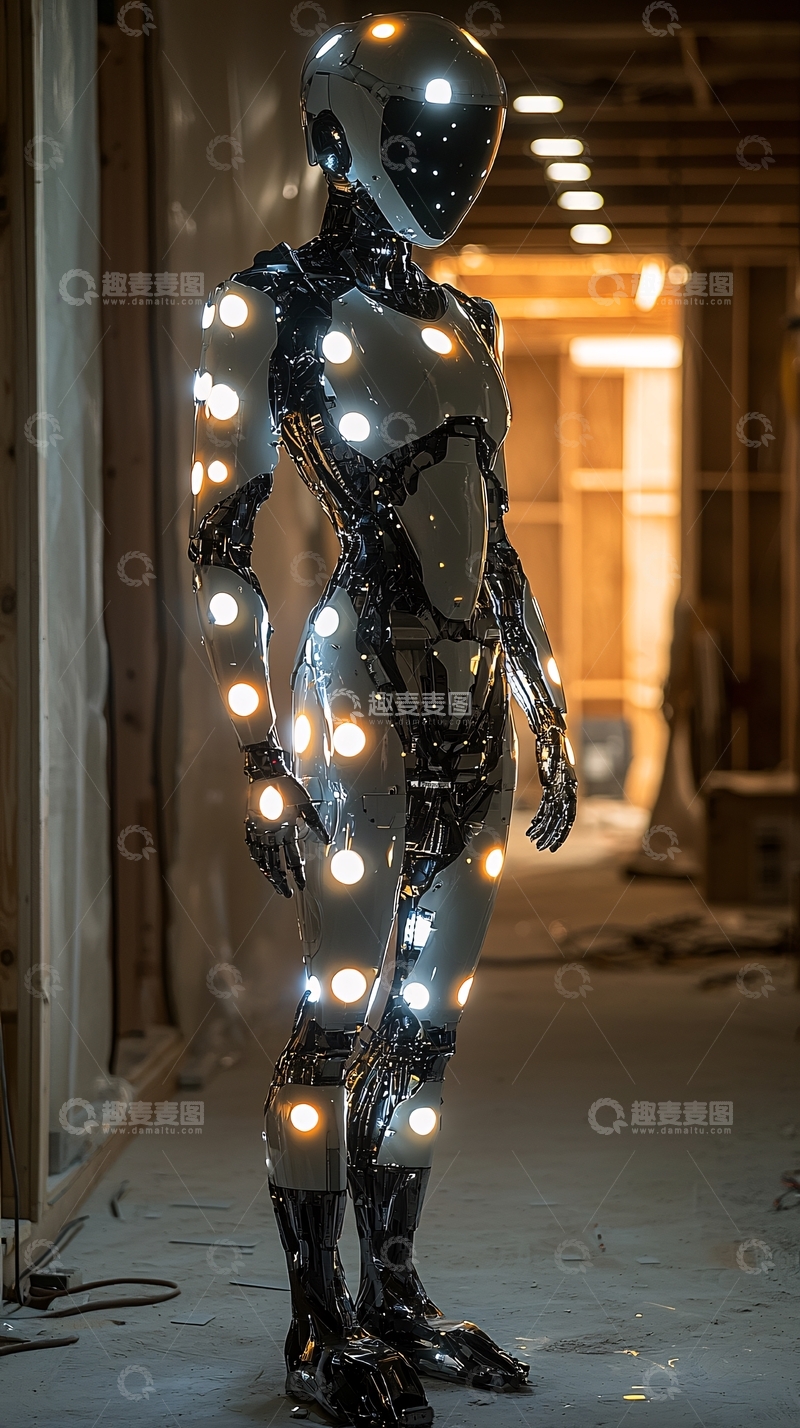 高清大图下载【趣麦麦图】未来感机器人