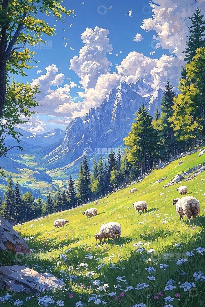 高清大图下载【趣麦麦图】山峦绵延