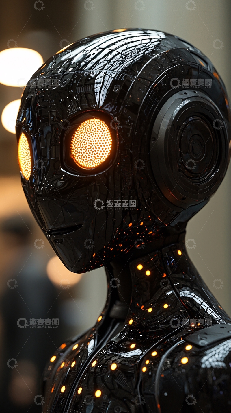 高清大图下载【趣麦麦图】未来感机器人
