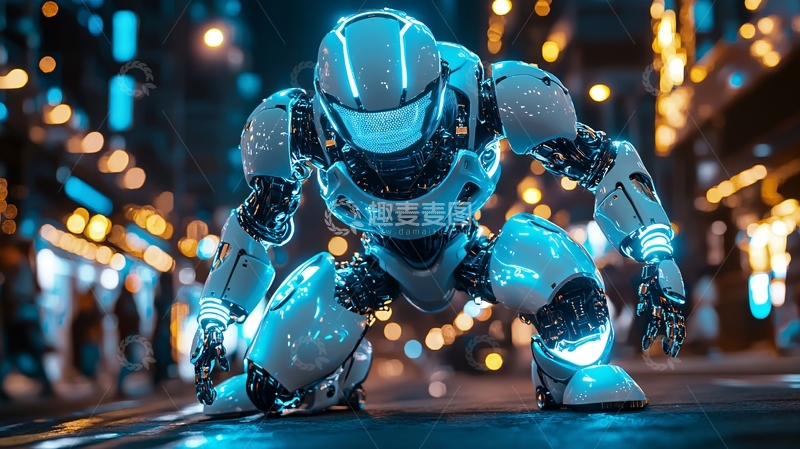 高清大图下载【趣麦麦图】未来科技感机器人