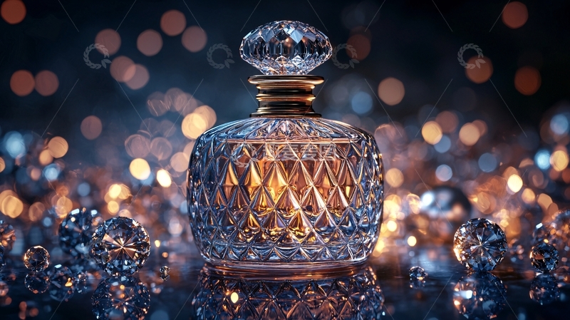 高清大图下载【趣麦麦图】精致水晶香水瓶