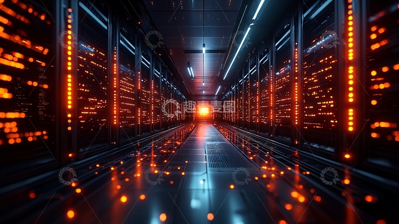 高清大图下载【趣麦麦图】数据中心走廊