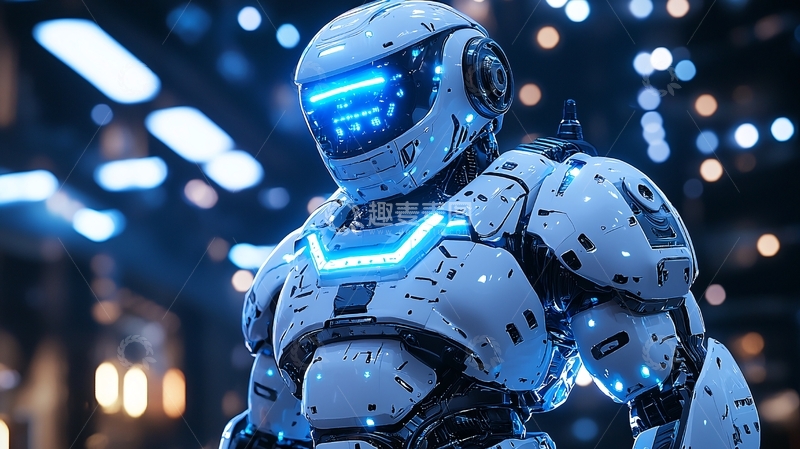高清大图下载【趣麦麦图】未来科技感机器人